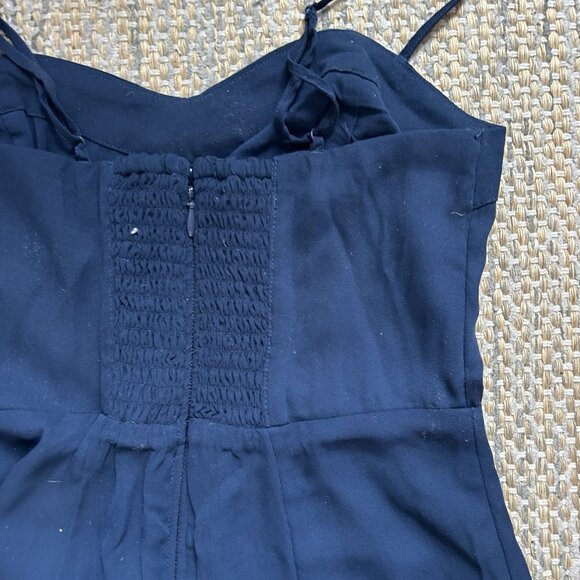 ABERCROMBIE & FITCH Women’s Camille Satin Slit Midi Slip Dress Blue Size XXS P - Picture 13 of 16